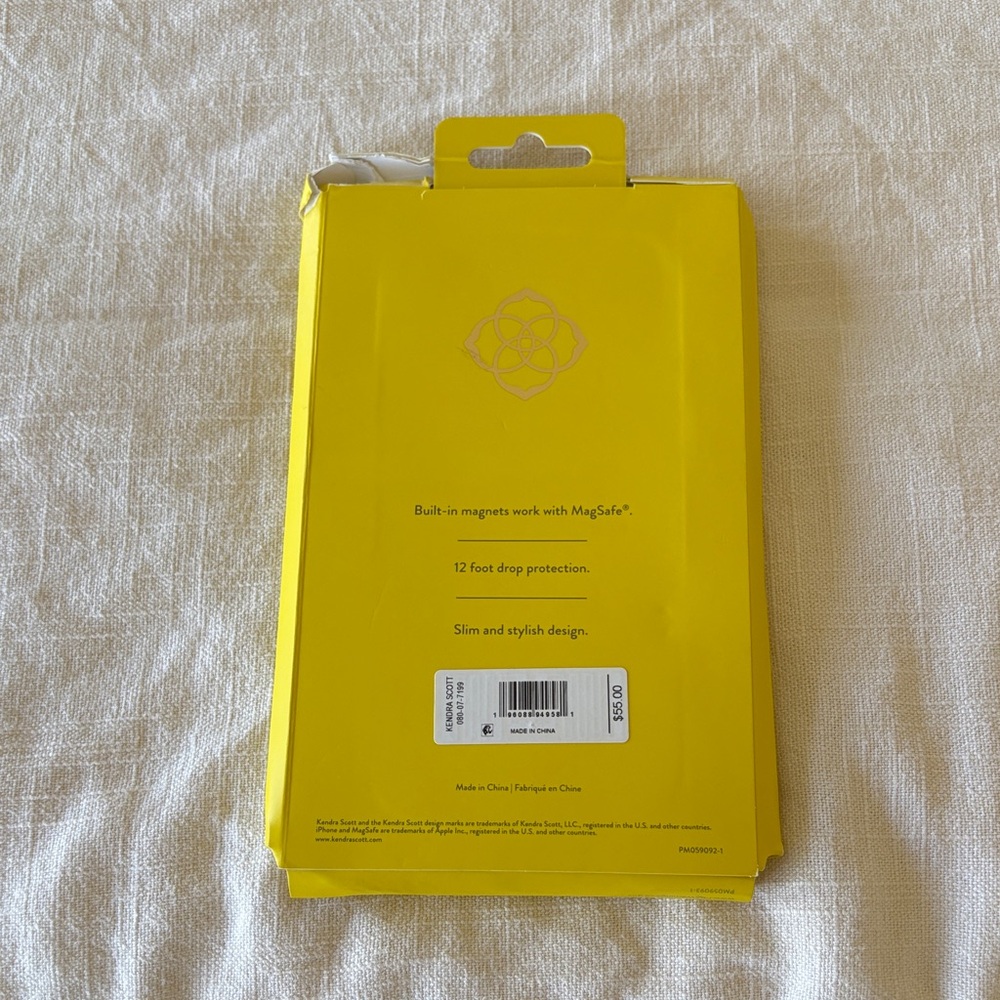 Kendra Scott Pink Iridescent MagSafe Phone Case with Gold Camera Ring - Picture 2 of 4
